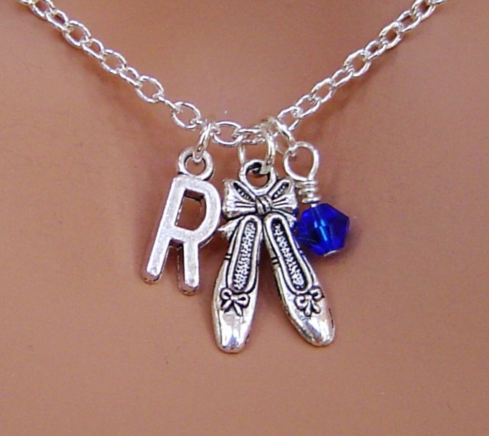 ballet shoes personalized necklace with initial, birthstone, i love ballet, i love dancing. best necklace birthday necklace ballet shoes personalized necklace with initial, birthstone, i love ballet, i love dancing. best necklace birthday necklace