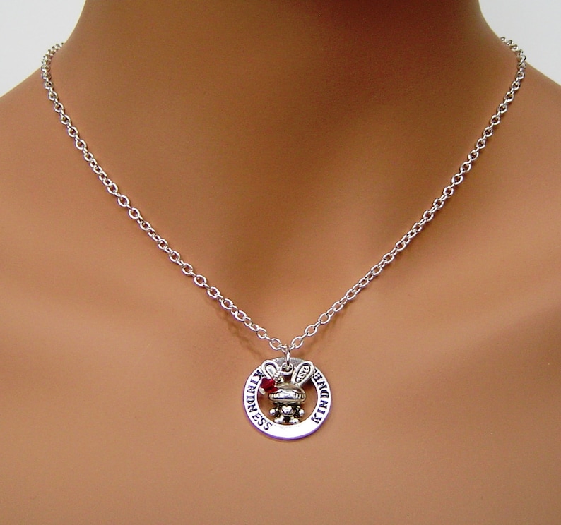 Kindness Massage Washer and Bunny Personalized Necklace Birthday and Graduation Gift kindness is my nature I/'m a nice bunny; vegetarian