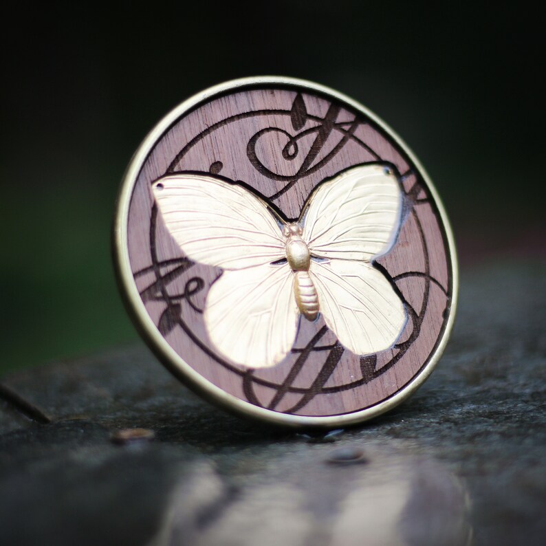 Butterfly Belt Buckle Brass