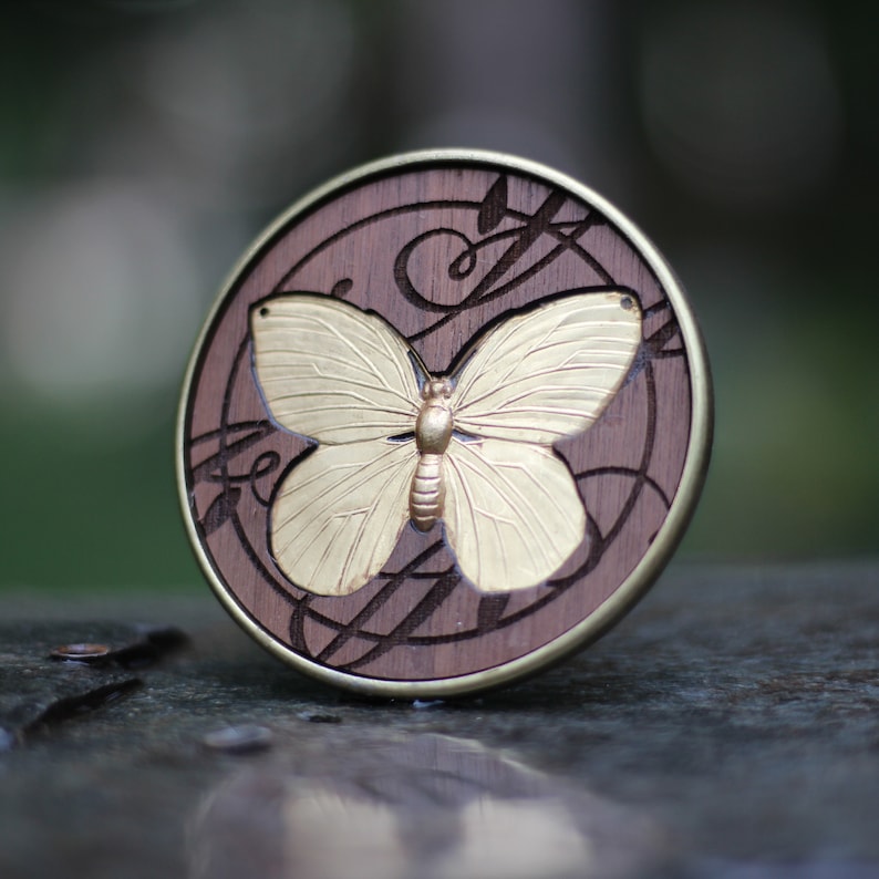 Butterfly Belt Buckle Brass