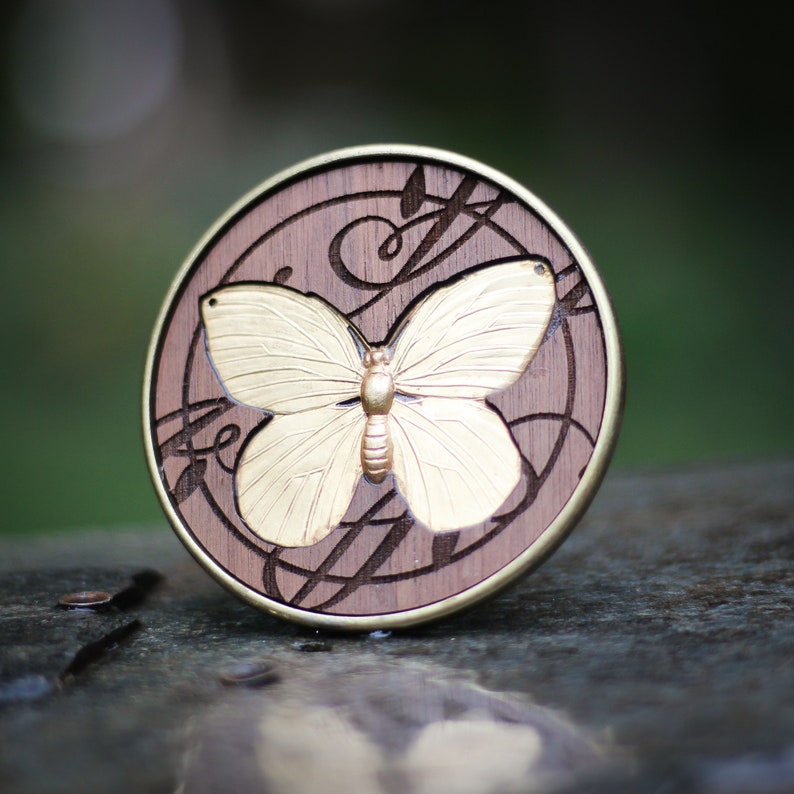 Butterfly Belt Buckle Brass
