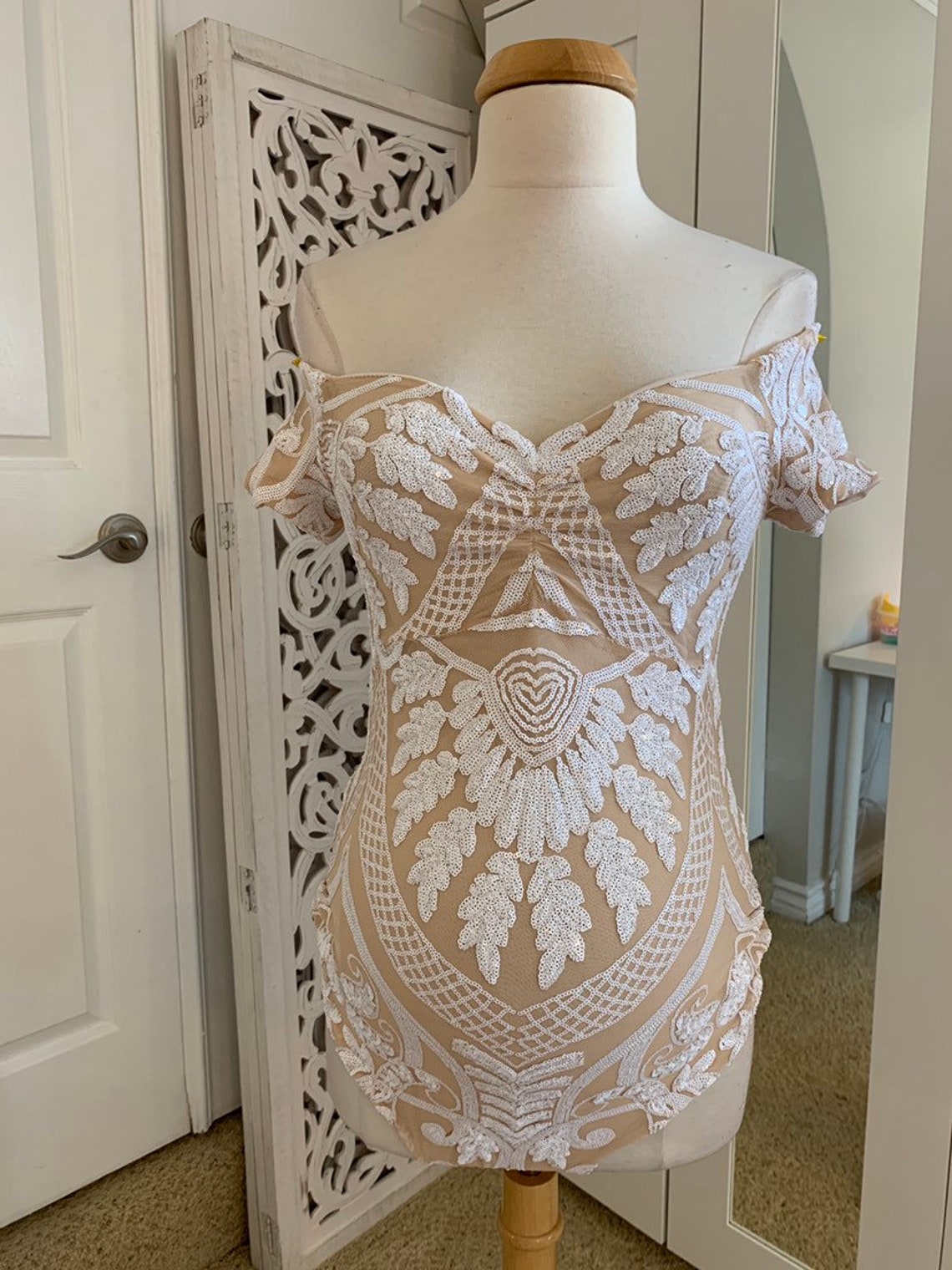 Luxury Sequins Maternity bodysuit Maternity Photo Props Etsy