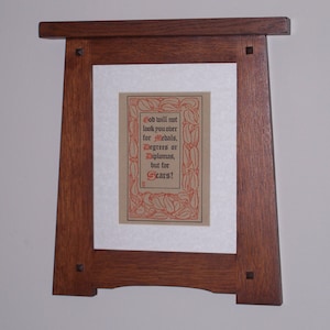 REDUCED!!-Original Roycroft Framed Motto-Craftsman/Mission Style Frame-Home Sweet Home-House Warming Gift