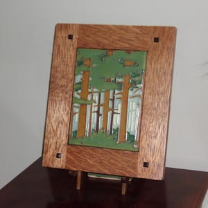 Large Framed Arts and Crafts Tile-Mission Style Frame-Home Sweet Home