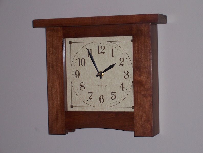 Classic Mission/Craftsman Wall ClockCherry Arts and Crafts Etsy