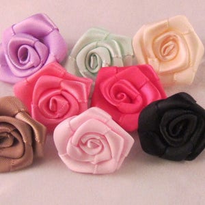 Satin Rose Flower Men's Lapel Pin Boutonniere  - Weddings / Formal / Everyday