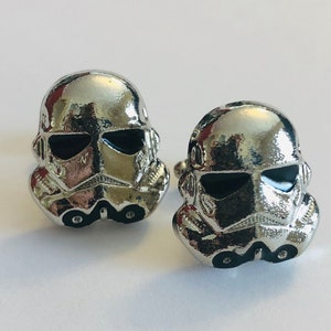 Men&#39;s Cuff Links - Storm Trooper Helmet Star Wars