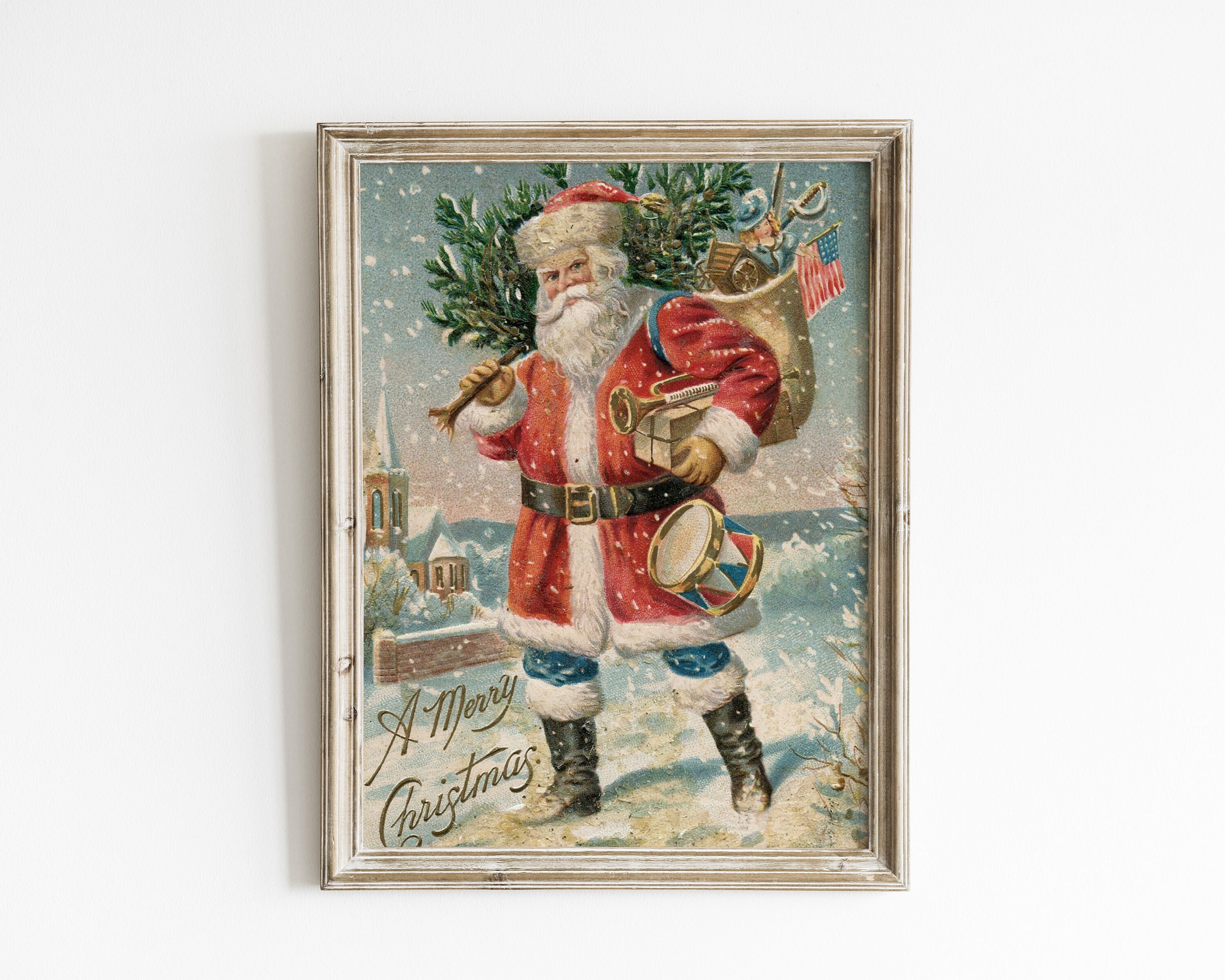 DIY Vintage Holiday / Christmas Cards Woodcut Printmaking Supplies 