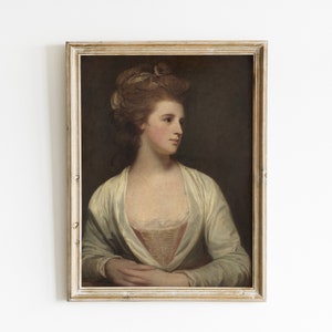 Peinture de femme, portrait de peinture à l'huile, portrait vintage, art vintage, portrait antique, impression de femme, peinture de portrait, art imprimable