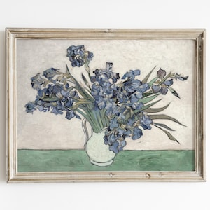 Van Gogh Iris Painting: Vintage Floral Art Print (Digital Download)