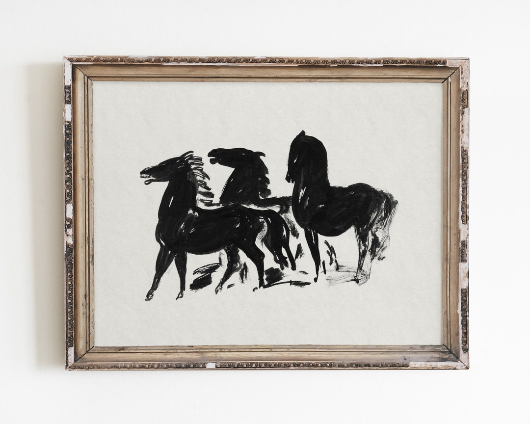 絵画　馬 楽天市場】漆絵 駆ける八頭の馬 nh83b : 絵画制作専門ユーラシア