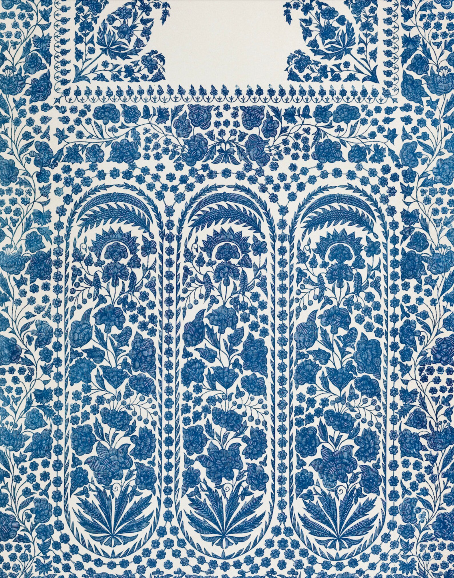 Blue and White Wall Art Floral Fine Art Print Vintage Flower Etsy