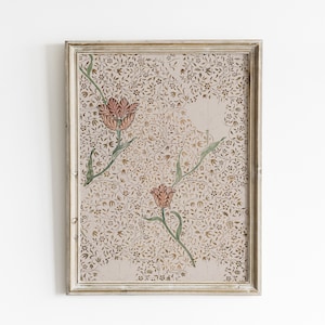 Vintage Tulip Floral Print: William Morris Antique Art (Digital Download)