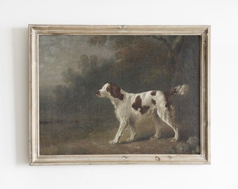 Antique Setter Dog Art Print, Vintage Farmhouse Style (Digital Download)