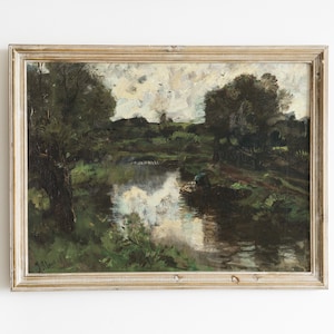 Landschaftsgemälde: Polder Creek von Jacob Maris (Digitaler Download)