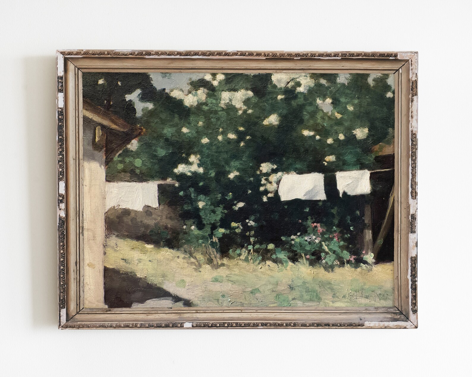 Laundry Room Art Vintage Oil Painting Landscape Painting - Etsy
