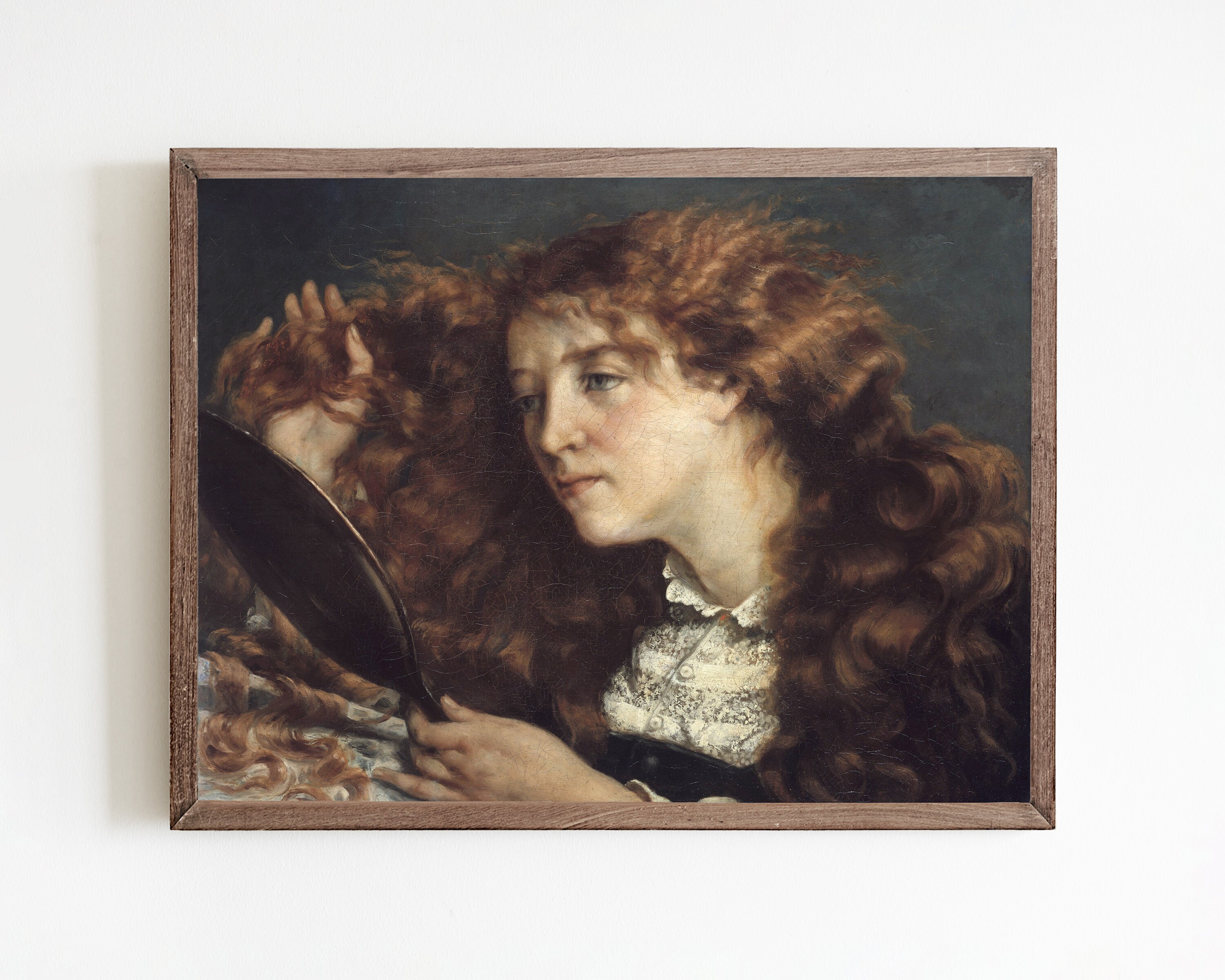 Vintage Frau Druck Portrait Wandkunst antike Frau Malerei | Etsy