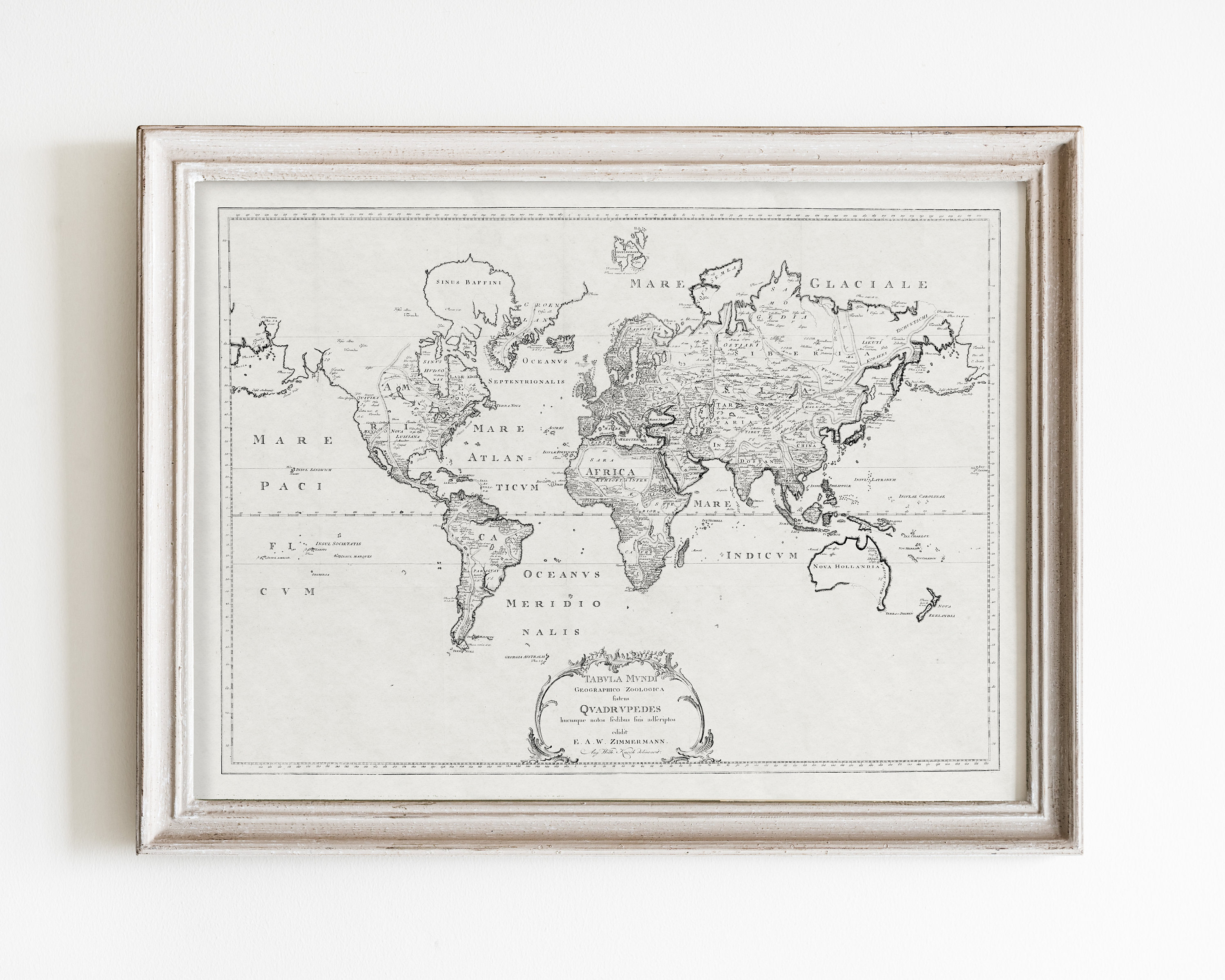 Vintage world map poster, map print, antique classroom decor, vintage map wall art, poster print, educational poster, poster decor