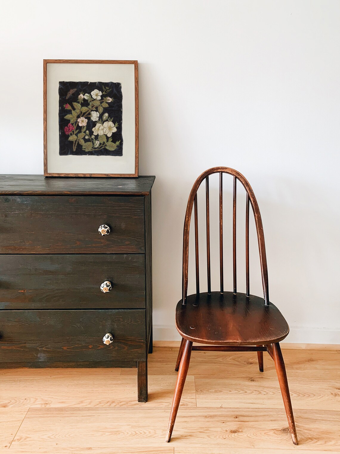 Antique Floral Wall Art Vintage Textile Wall Art Antique Etsy