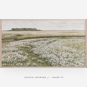 Crocus Field Vintage Painting for Samsung Frame TV (Digital Download)