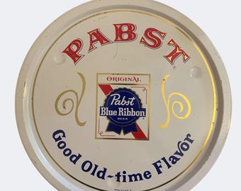 Vintage Pabst beer serving tray