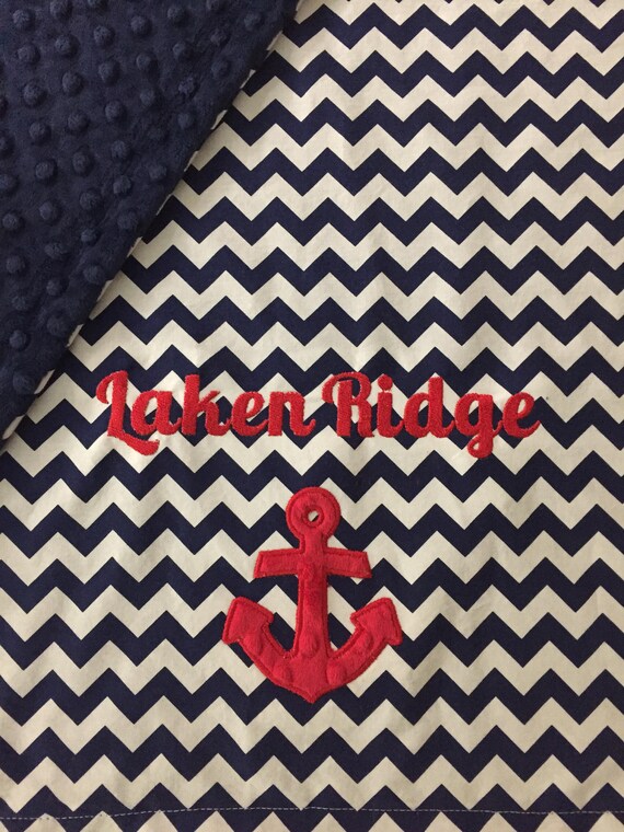 Items similar to Anchor Baby Blanket Personalized Anchor Baby Blanket