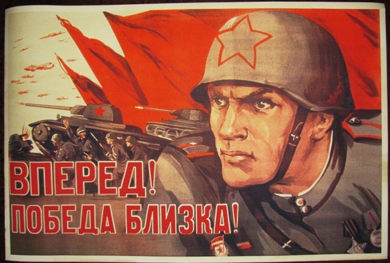 Vintage Russian Propaganda Poster Soviet Ukraine Train Communist Art Print A3