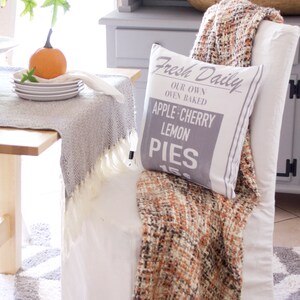 Fall Pillow Cover- Farmhouse Decor - Autumn Decor- Farmhouse Pillow-Throw Pillow- Thanksgiving Decor-Autumn Harvest- Pumpkin Throw Pillow