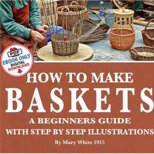 Tutorial de cestaria vintage: Guia ilustrado para iniciantes (Download digital)