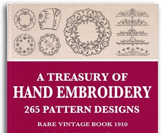 Book Embroidery Etsy