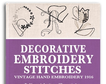 Vintage Embroidery Stitches How-To: 1916 Tutorial (PDF Download)