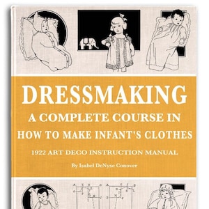 Come REALIZZARE VESTITI PER NEONATI Modelli per bambini Art Deco Un corso completo di sartoria Lezione di cucito illustrata n. 9 Scarica PDF stampabile