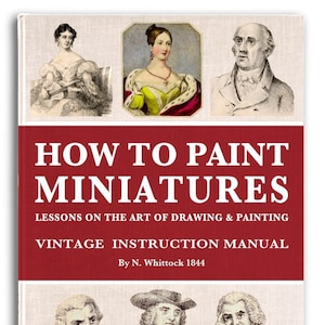 HOW To PAINT MINIATURES ~ An Art Tutorial in Drawing & Painting Miniatures Printable Pdf Digital Download