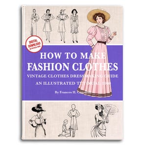 Vintage Dressmaking Course: Illustrated Fashion Tutorial (PDF Download)