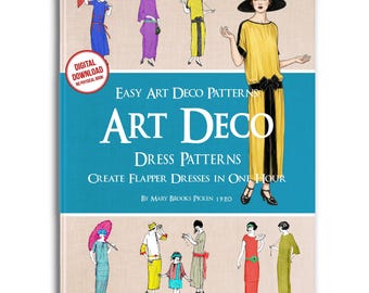 Art Deco Flapper Dress Pattern: 1920s Style Sewing Guide (PDF Download)