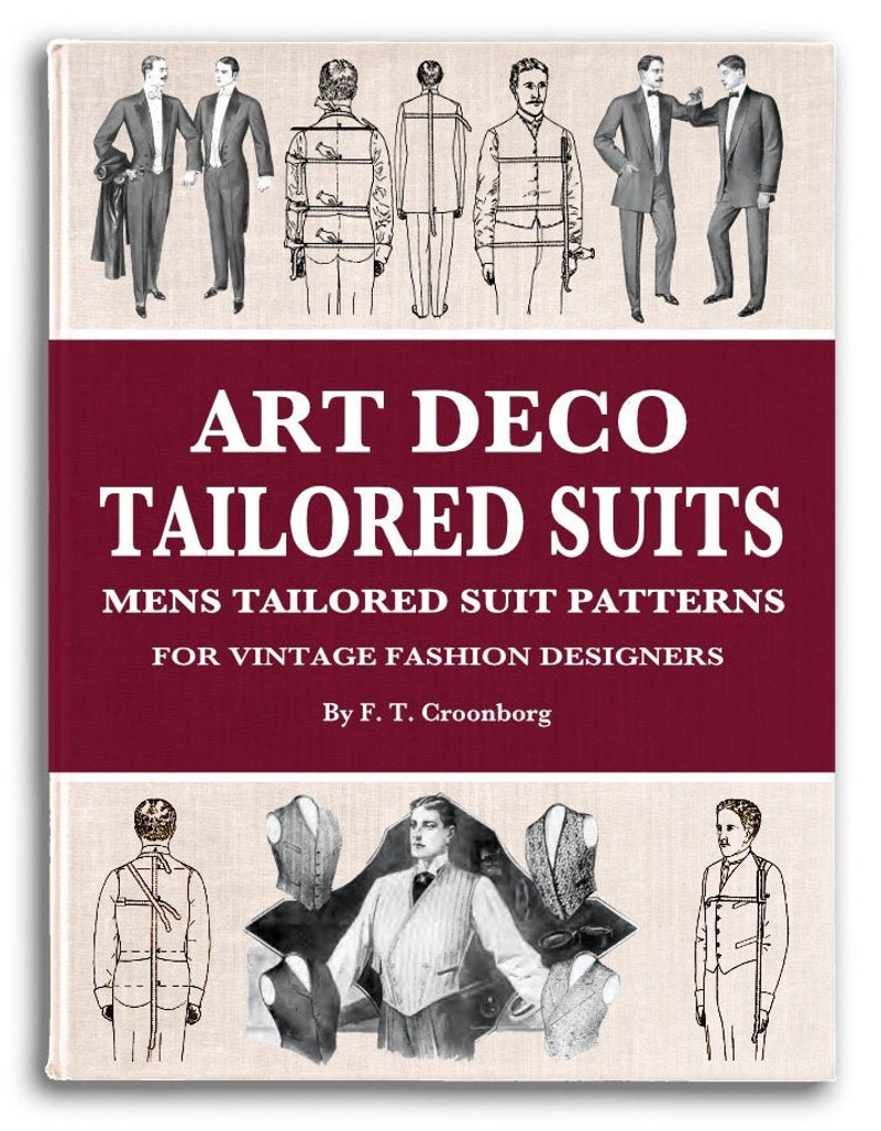 Mens Clothing, Tailored Suits, Art Deco Mens Suit Tailoring, Sewing
