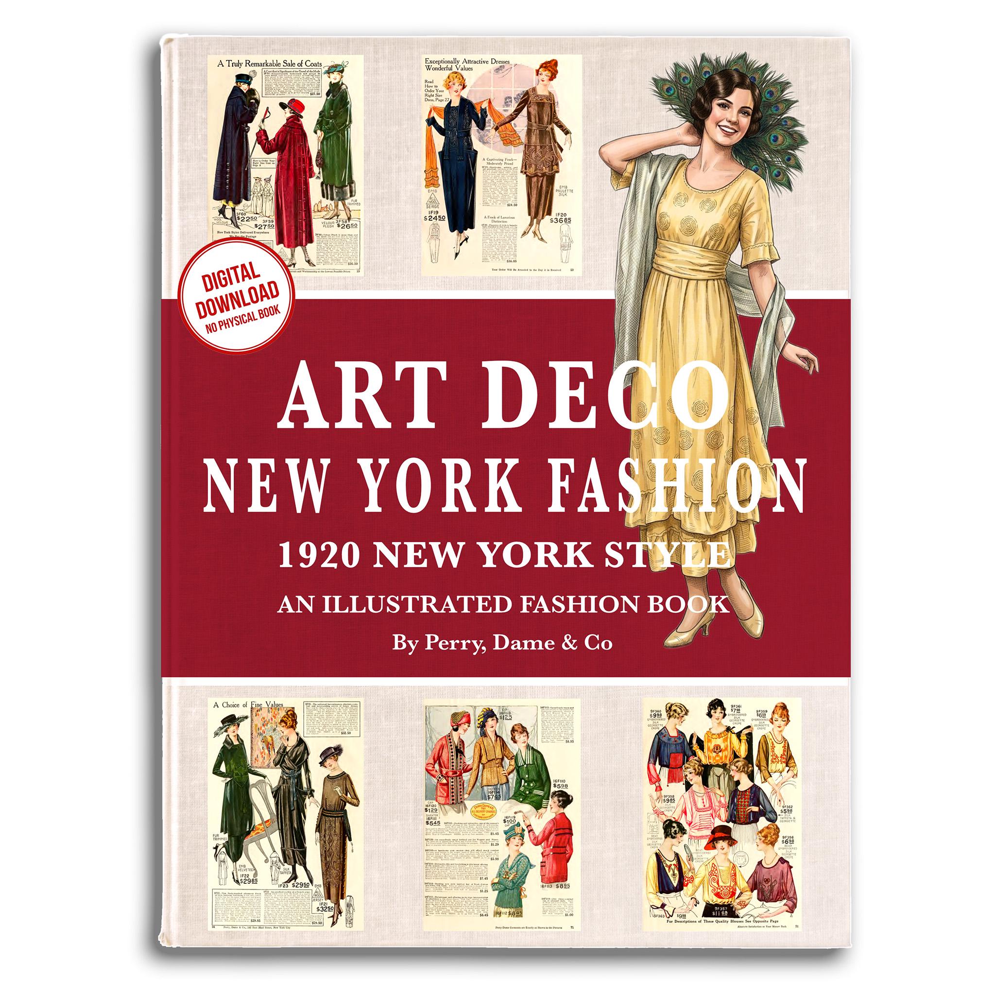 Art Deco New York Fashion Styles Magazine: Printable Designs (PDF