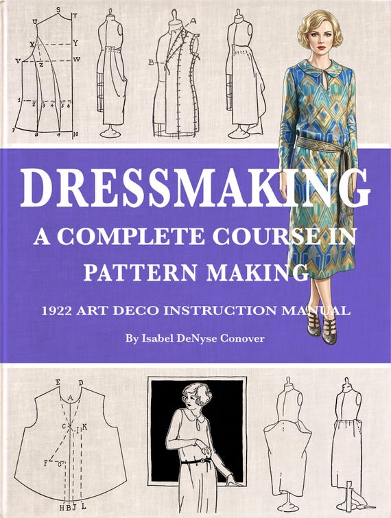 Art Deco Dress Patterns: 1922 Dressmaking Course (PDF Download) - Etsy