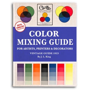 Guide de mélange des couleurs de 1923 : tableau vintage pour artistes (téléchargement PDF) image 1