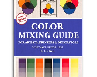1923 Color Mixing Guide: Vintage Chart for Artists (PDF Download)