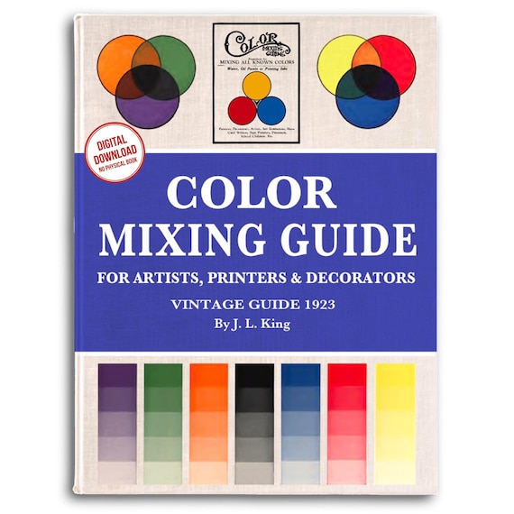 1923 Color Mixing Guide: Vintage Chart for Artists (PDF Download)