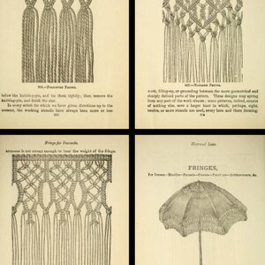 Rare Illustrated Macrame Pattern Book: Vintage Weaving Designs (PDF ...