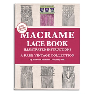 Rare Macrame Lace Pattern Book: Illustrated Weaving Designs (PDF Download)