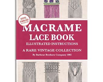 Rare Macrame Lace Pattern Book: Illustrated Weaving Designs (PDF Download)