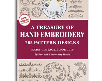265 patrones de bordado a mano: Libro de diseños vintage (Descarga PDF)
