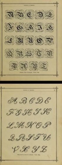洋書 Ornamental Penmanship Ornamental Penmanship: Tomkins, Thomas, Milns, William