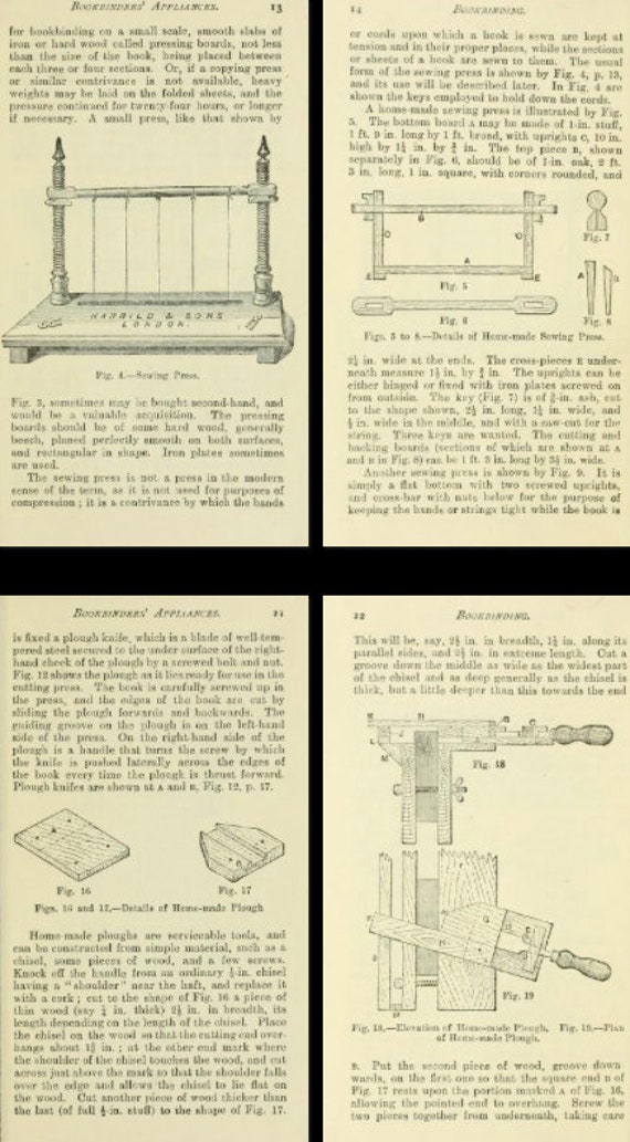 BOOK BINDING A Complete Illustrated Guide With Engravings