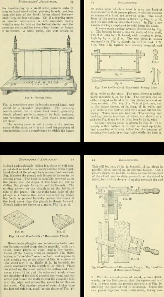 Bookbinding Tying Up Finishing Press  Bookbinding, Bookbinding tutorial,  Book binding