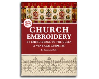 Church Embroidery Designs: Vintage Ecclesiastical Stitches & Tutorials (PDF Download)