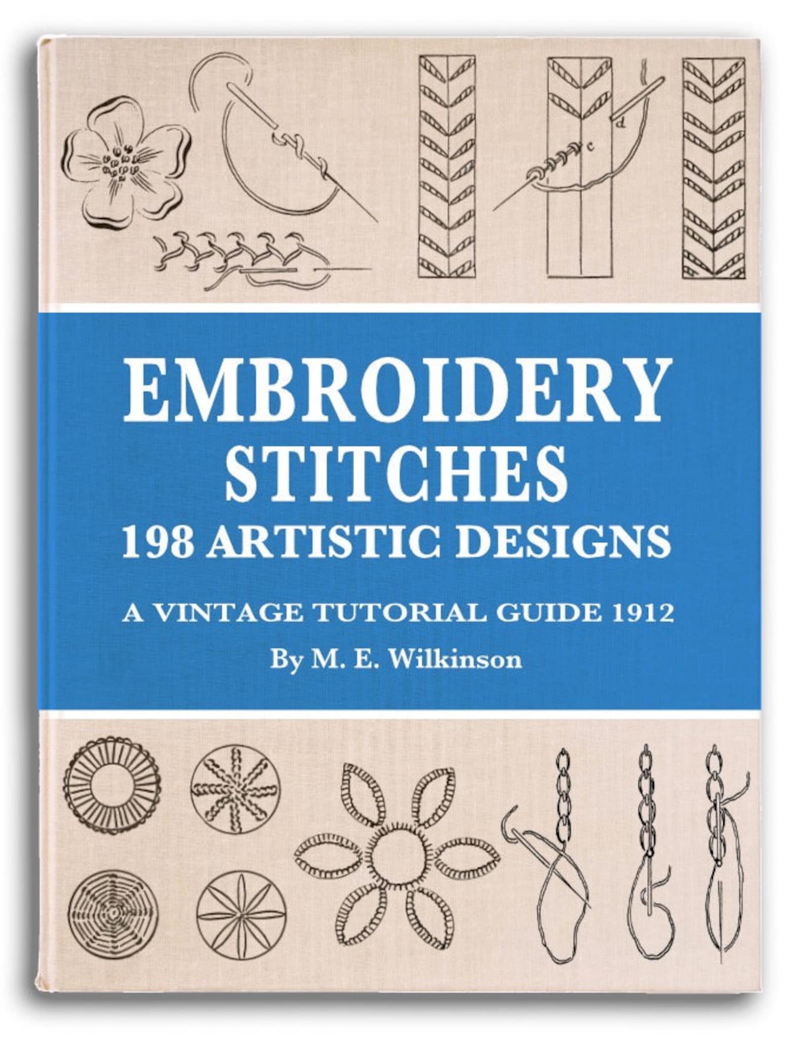 AZ of EMBROIDERY STITCHES 198 Art Embroidery Needlework Stitch Designs Beginners Tutorial Guide